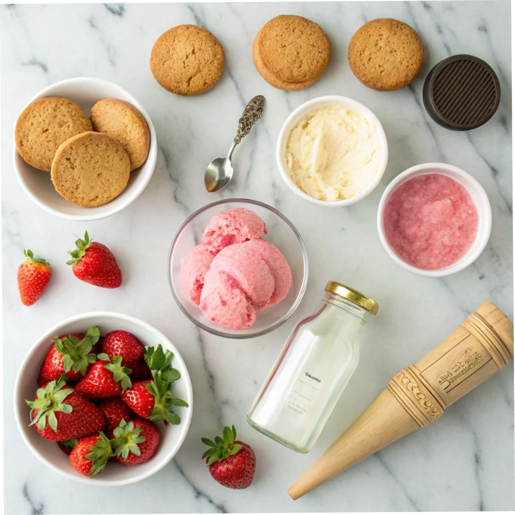 strawberry-ice-cream-sandwich-ingredients-homemade