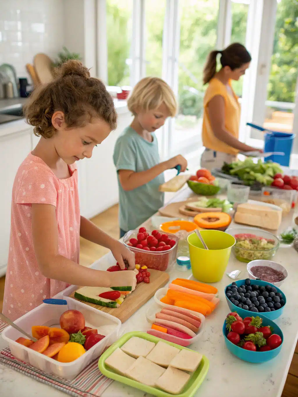 Healthy and Fun Summer Meal Ideas for Kids on Busy Days 5 summer meal ideas for kids preparing steps