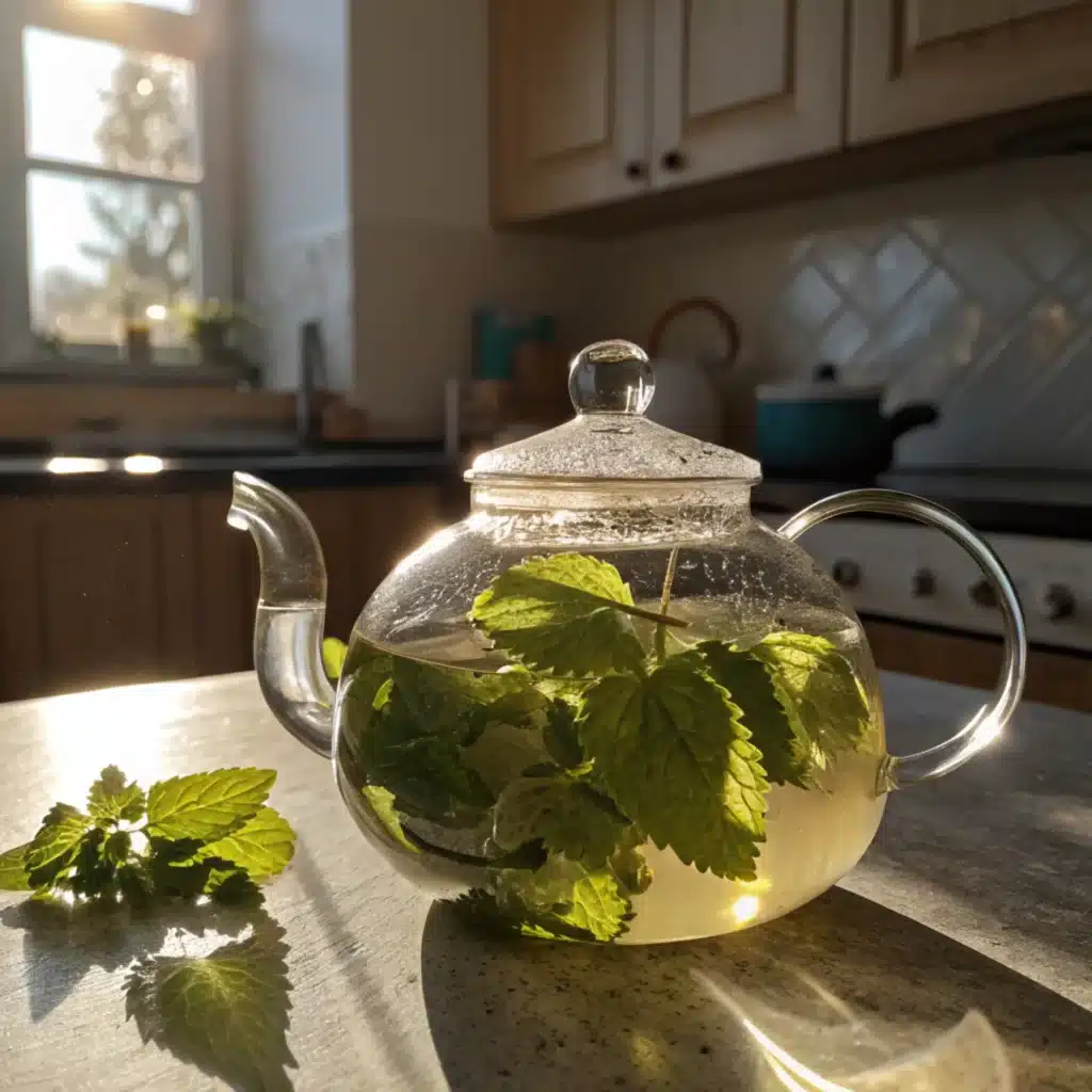 Lemon Balm Recipe Ozempic – A Gentle Natural Wellness Boost 5 steeping lemon balm leaves