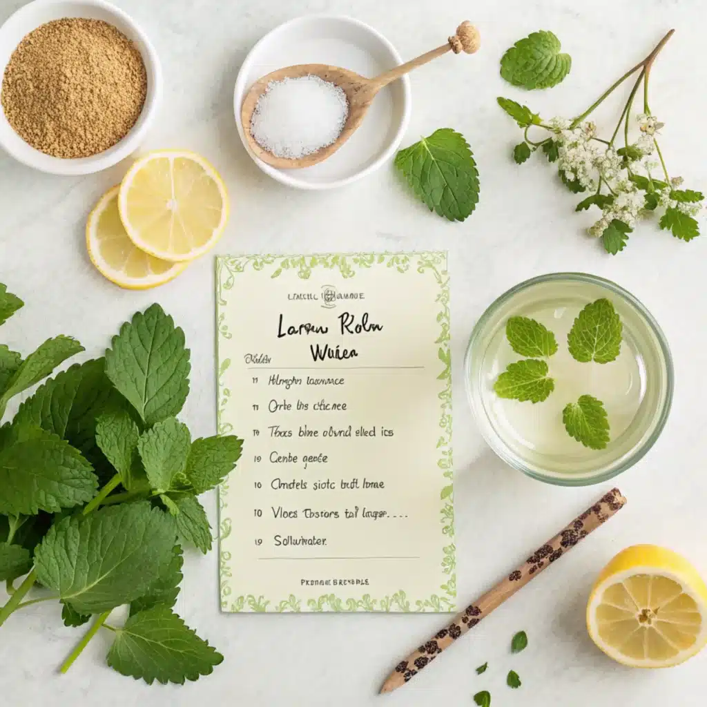 Lemon Balm Recipe Ozempic – A Gentle Natural Wellness Boost 6 lemon balm recipe card visual