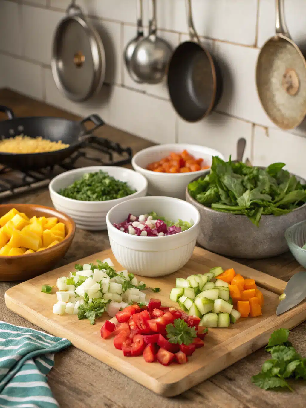 Healthy Outback Salads for Every Season: Light, Tasty, and Quick! 5 outback salads preparing steps