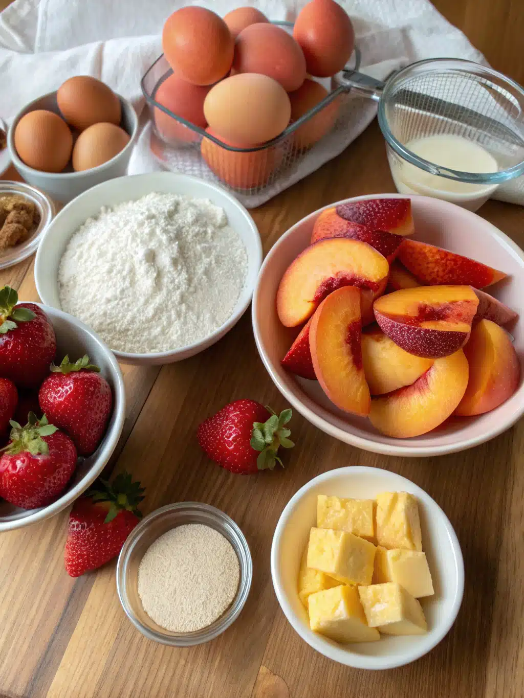 Strawberry and Peach Sensation Cake: The Ultimate Summer Dessert You Need to Try 3 strawberry and peach sensation cake ingredients