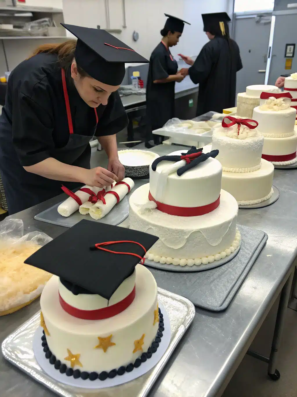 Graduation Cakes Ideas: Creative Designs to Celebrate Their Big Day 5 graduation cakes preparing steps