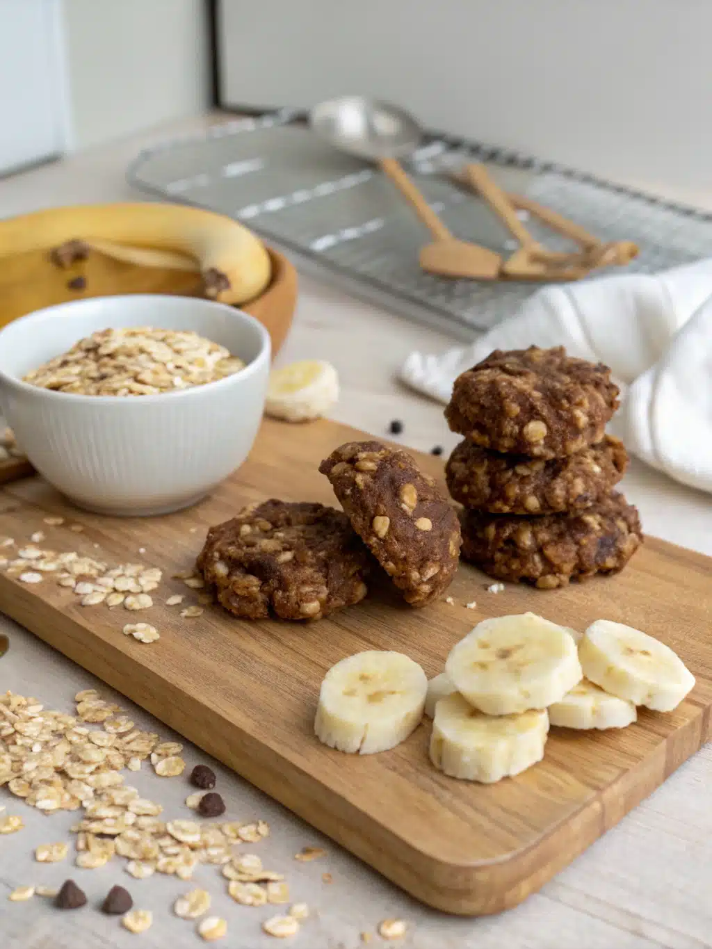 No Bake Cookies with Bananas and Oats – Easy & Healthy Snack Recipe 4 no bake cookies with bananas and oats ingredients