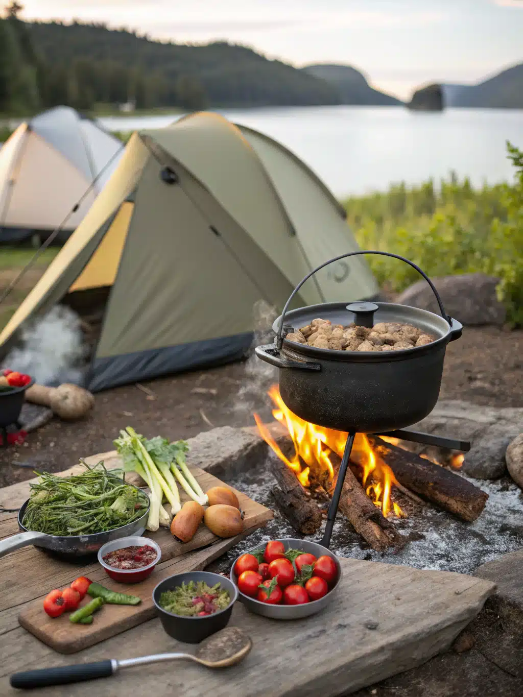 The Best Dutch Oven Recipes for Camping Trips – Hearty & Easy Dishes 5 dutch oven camping recipes preparing steps