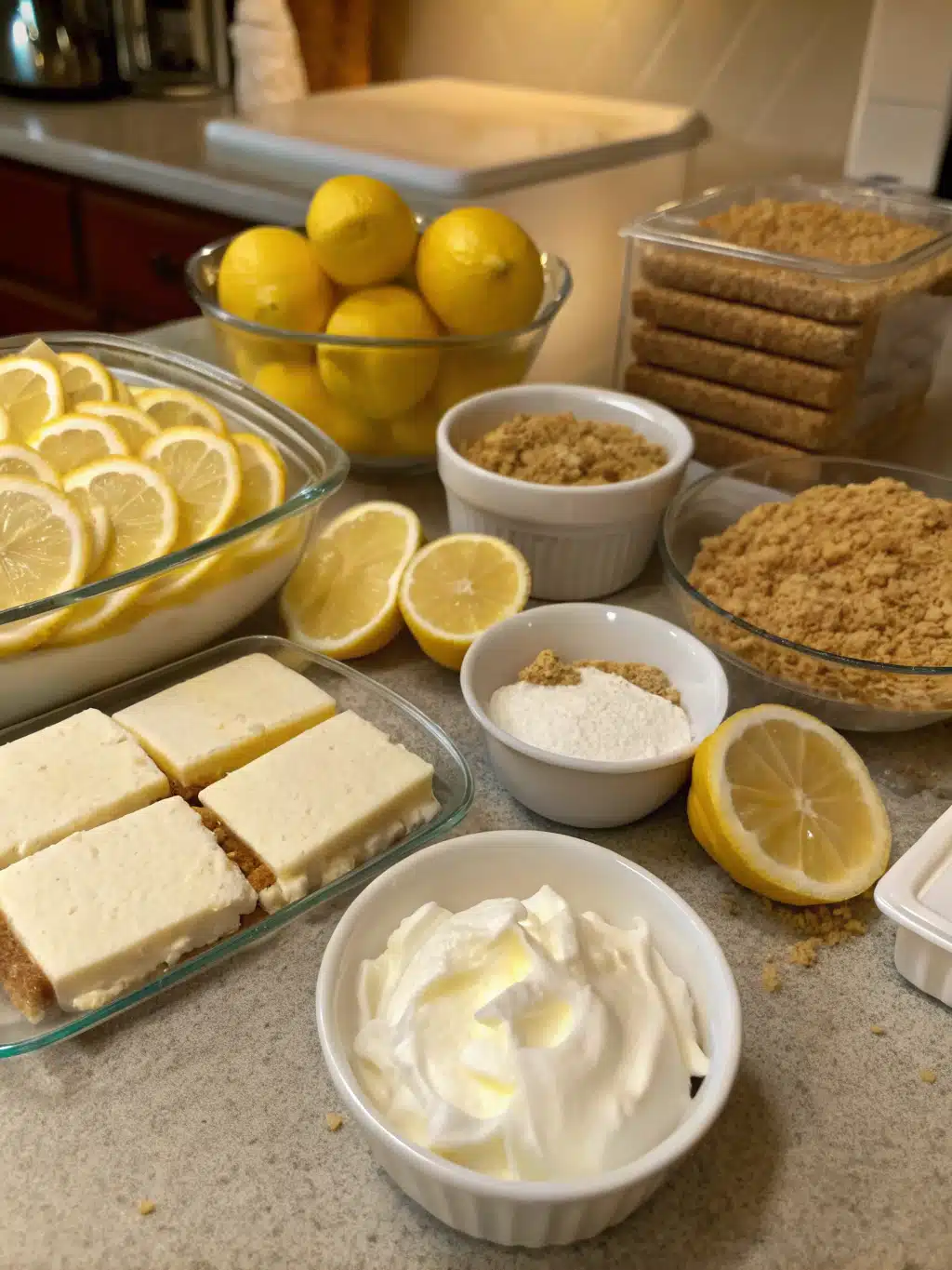 Lemon Bars Recipe No Bake – Easy, Creamy & Refreshing Dessert! 3 lemon bars recipe no bake ingredients