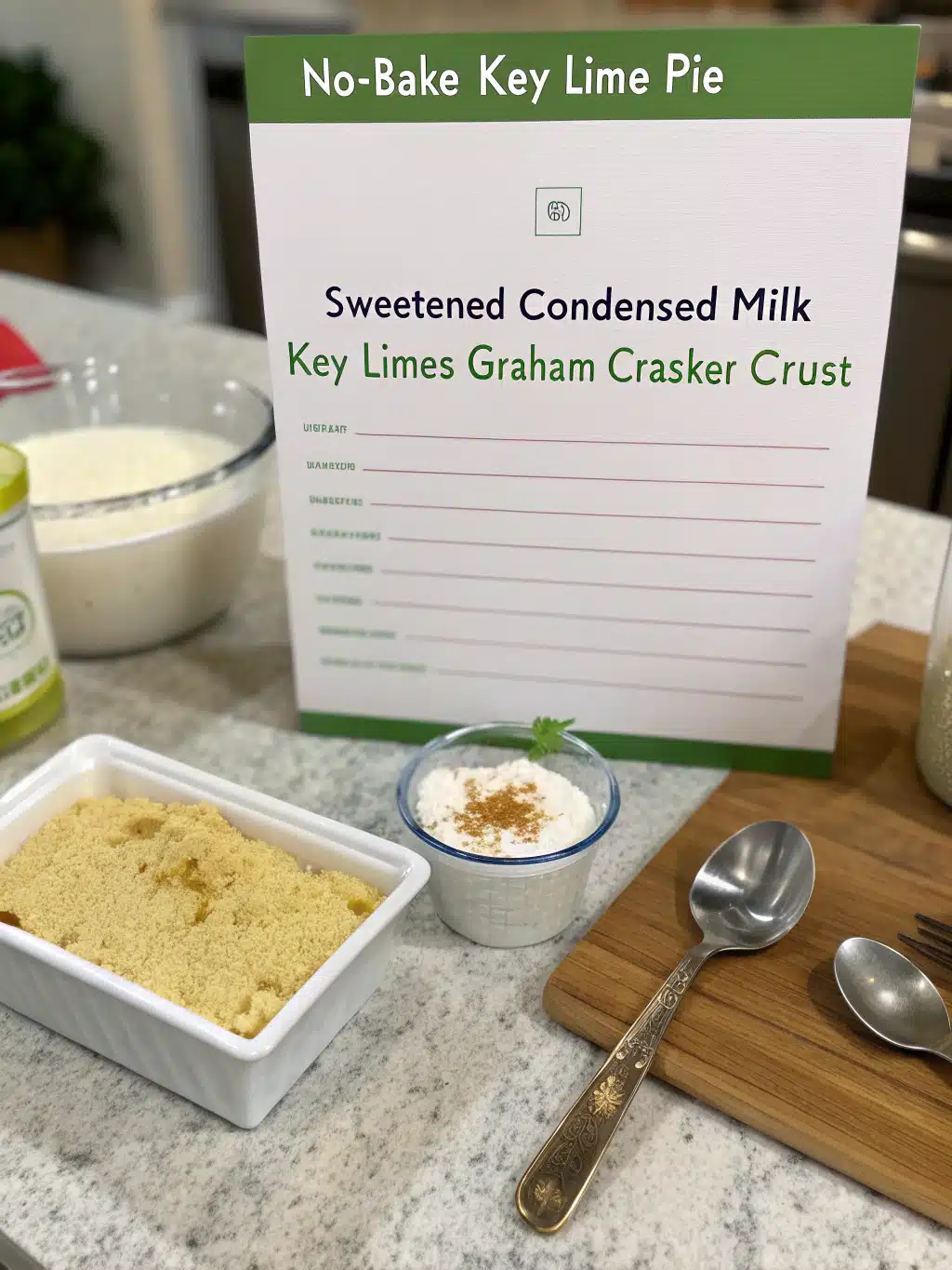 Key Lime Pie No Bake – Creamy, Tangy & Effortless Dessert! 3 recipe for key lime pie no bake ingredients
