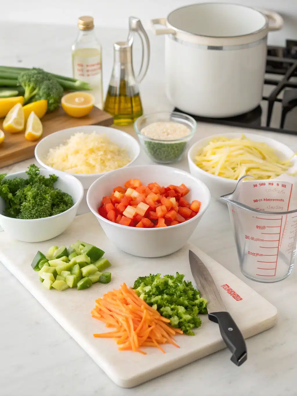 simple healthy recipe preparing steps