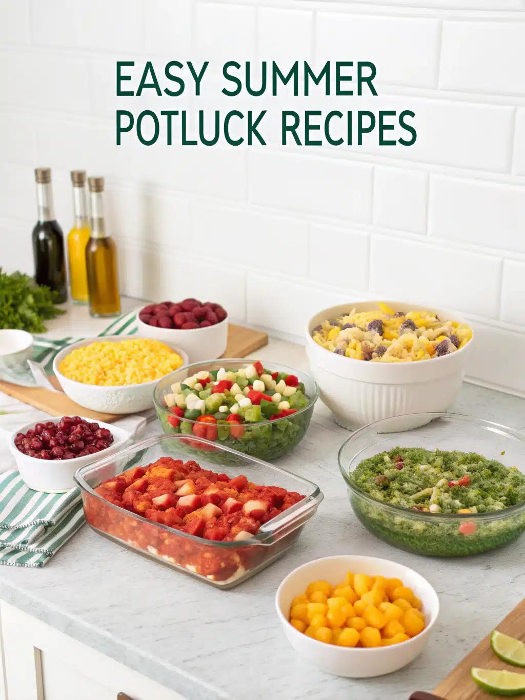 easy summer potluck recipes preparing steps