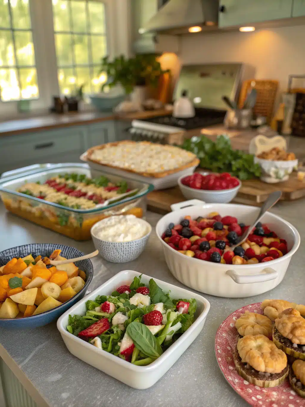 Healthy Summer Potluck Recipes Perfect for Hot Days 5 summer potluck recipes preparing steps